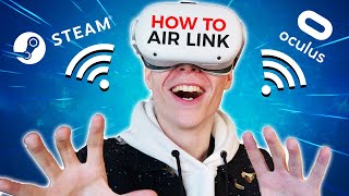 How To Use Air Link On Oculus Meta Quest 2 To Play Steam amp Oculus VR Games [upl. by Watanabe]