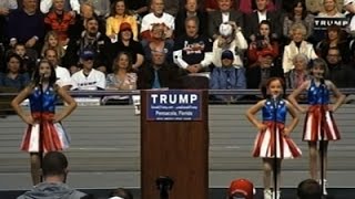 Trump Rally Features Singing Girls [upl. by Essila832]