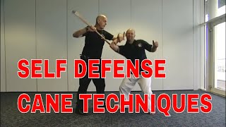 SELF DEFENSE CANE TECHNIQUES Masterclass [upl. by Reyaht784]