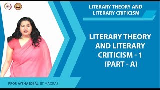 Introduction and Course overview Part A  Literary Theory and Literary Criticism [upl. by Alac]