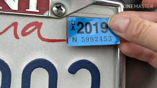 How to put new tags on license plate [upl. by Schilling]