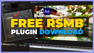 FREE RSMB PLUGIN REELSMARTMOTIONBLUR  After Effects Tutorial [upl. by Liemaj]