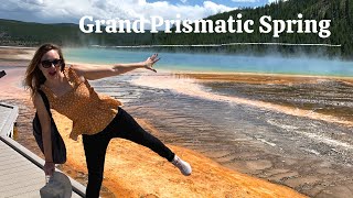 YELLOWSTONE GRAND PRISMATIC SPRING  TOUR and TRAVEL VLOG [upl. by Quartis]