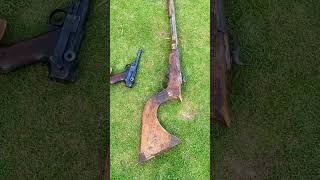 Ak47 vs Mauser Luger WW2 mini 223 CAL223 vs flintlock jezail musket shortsfeed shortvideo fire [upl. by Koressa543]