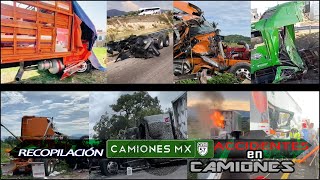 ¡Recopilación de accidentes en Camiones Mx [upl. by Henka]