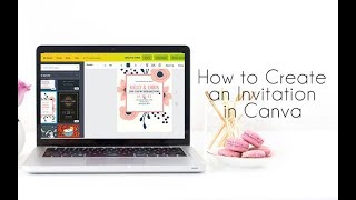 How to Create an Invitation with Canva [upl. by Aracot602]