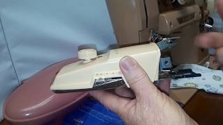 Operating Vintage SINGER Buttonhole Maker Part Two [upl. by Miza284]