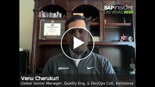 SAPinsider Las Vegas 2025 Meet the Speakers  Venu Cherukuri [upl. by Ondine]