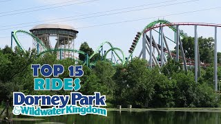 Top 15 Rides and Slides at Dorney Park [upl. by Yrtnahc]