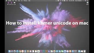 how to download and install NiDA khmer unicode keyboard on mac [upl. by Ardnuahsal296]