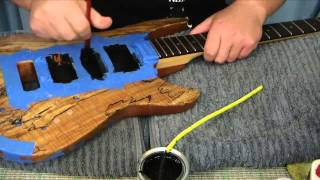 Electric Guitar Shielding with Conductive Paint and Copper Tape [upl. by Iiette]