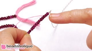 How to Make a Delicate Gemstone Bar Necklace [upl. by Aihsined]