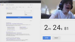 69420 Google Number Generator WORLD RECORD [upl. by Naillimxam]