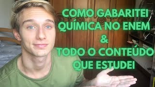 COMO GABARITEI QUÍMICA NO ENEM  TODO CONTEÚDO QUE ESTUDEI [upl. by Novek619]