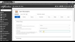 How to install Open Web Analytics from cPanel with Softaculous [upl. by Atikat]