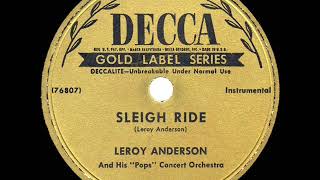 1950 version Leroy Anderson  Sleigh Ride [upl. by Kiley]