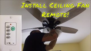 How to Install A Ceiling Fan Remote Control [upl. by Aillimat]