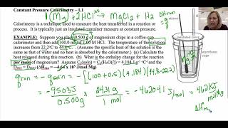 Calorimetry Mg  HCl L1 [upl. by Talbot]