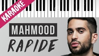 Mahmood  Rapide  Piano Karaoke con Testo [upl. by Noseyt550]