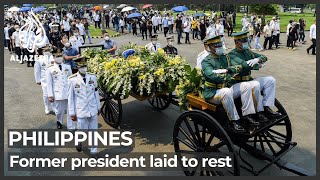 Former Philippine President Benigno Aquino buried in Manila [upl. by Grenier]