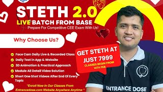 STETH2O ORIENTATION From BASE ⏰ Live Class  Dpp  Test amp Guidance [upl. by Akisej]