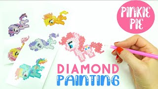 DIY Diamond Painting My Little Pony PINKIE PIE Sticker Beginners Tutorial Kit [upl. by Aruabea296]