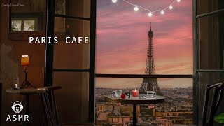 Romance Paris Cafe Ambience  French Coffee Shop Sounds amp Romantic Jazz Music  Relaxation ASMR [upl. by Deeraf]