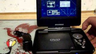 sylvania portable dvd player 001MOV [upl. by Franchot821]