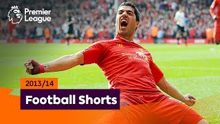 Staggering Goals  Premier League 201314  Suarez Ramsey Silva [upl. by Furmark]