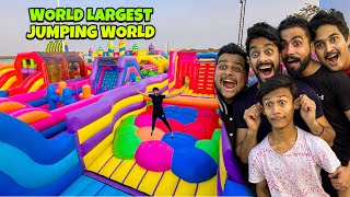 WORLD LARGEST JUMPING HOUSE 😍 JAMBO JUMP  MISHKAT KHAN [upl. by Kolk]