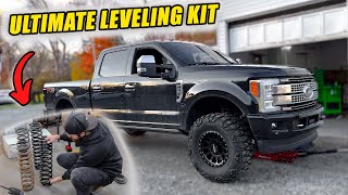 New Dual Rate Coil 25quot Leveling kit on F250 Platinum [upl. by Nodnal]