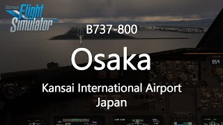 Microsoft Flight Simulator 2020 Landing Osaka B738 Cockpit View [upl. by Leind393]