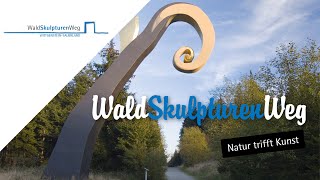 WaldSkulpturenWeg  Natur trifft Kunst im Naturpark SauerlandRothaargebirge [upl. by Tengdin]