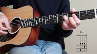 Toto  Rosanna easy chords on acoustic guitar [upl. by Courcy]