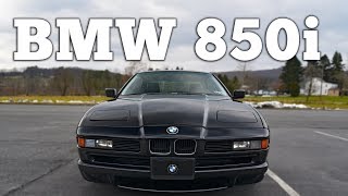 1991 BMW 850i V12 Regular Car Reviews [upl. by Anez534]