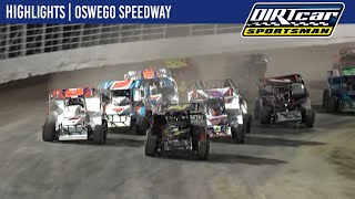 DIRTcar Sportsman Modifieds Oswego Speedway October 7 2022  HIGHLIGHTS [upl. by Bondy]