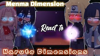 🦊⚡️MENMA DIMENSION REACT TO NARUTO DIMENSION⚡️ Part 1😈🍥 GCRV🍥 [upl. by Trebma401]