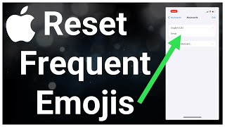 How To REMOVE Frequently Used Emojis On iPhone [upl. by Bate]