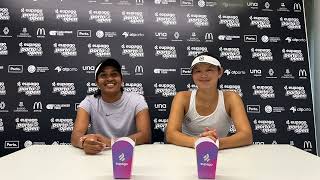 Arianne Hartono e Prarthana Thombare  campeãs Eupago Porto Open ITF W75 [upl. by Delmer]