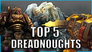 Top 5 Best Dreadnought Characters  Warhammer 40k Lore [upl. by Haerdna280]