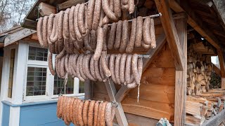 20 kg Wurst selber machen Wurst selber Räuchern Selbst geräucherte Wurst [upl. by Nhar]