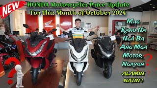 HONDA PRICE LIST PHILIPPINES OCTOBER 2024 [upl. by Gregson]