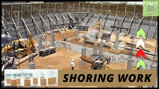 How to Make Shoring in Construction  Excavation Shoring Project Complete  What is construction [upl. by Leta]