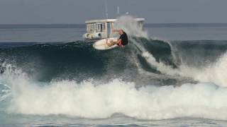 Shane Dorian amp family surfing perfect waves at Kandooma [upl. by Cuhp]