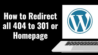 How to Redirect all 404 to 301 or Homepage  404 Error Redirection WordPress Plugin [upl. by Keyek]