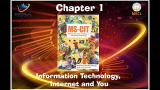 MSCIT Chapter 1 Information Technology Internet and You [upl. by Ketchan]