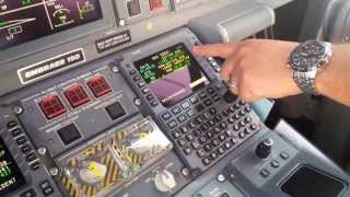 Embraer 190 MCDU flight preparation and instruments seting [upl. by Stiruc249]