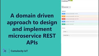 A domain driven approach to design and implement microservice REST APIs for Cumulocity IoT [upl. by Glenda2]