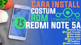 Cara⭕Install Rom LineaOs V20 Di Redmi Note 5a UggLite [upl. by Akelam]