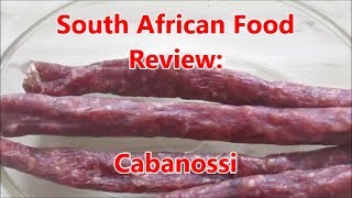 South African Food Review Cabanossi [upl. by Eelrefinnej]